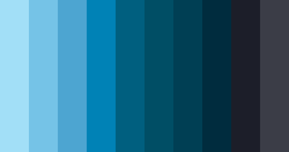 Download serious azure color palette PNG image (landscape)