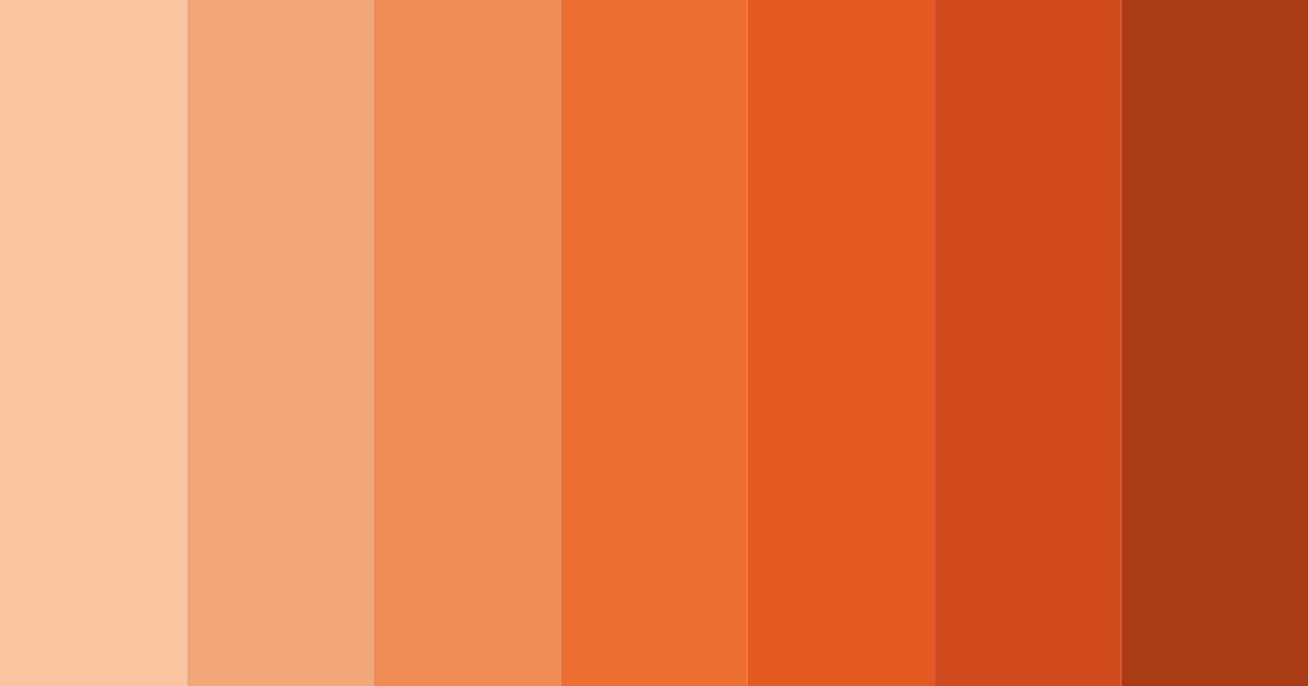 Download terracotta sunrise color palette PNG image (landscape)