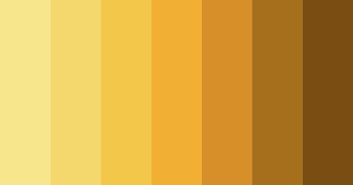 Download sunny yellow color palette PNG image (landscape)
