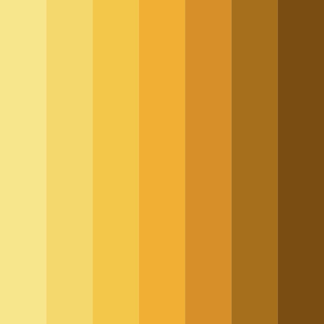 Download sunny yellow color palette PNG image (square)