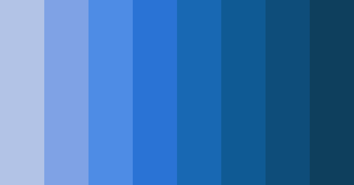 Download cerulean dreams color palette PNG image (landscape)