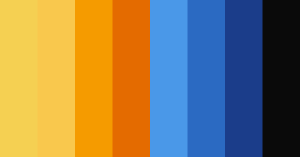 Download sailor's sunset voyage color palette PNG image (landscape)