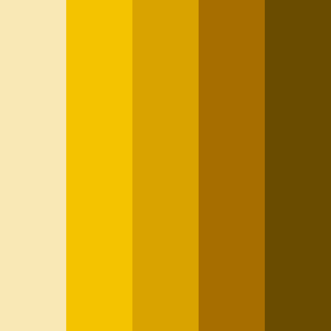 Download chinese golden yellow shades color palette PNG image (square)
