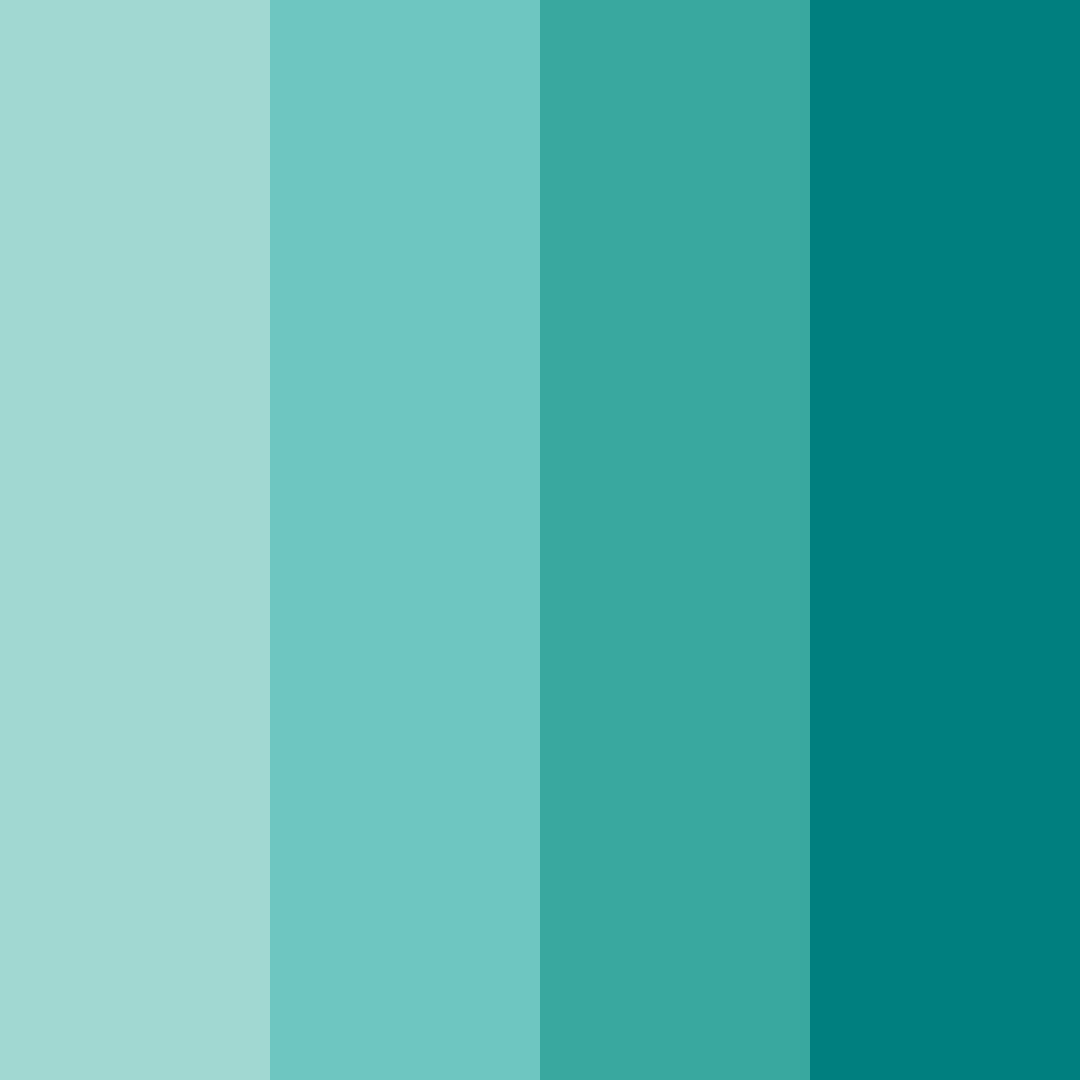 Download tropical teal escape color palette PNG image (square)