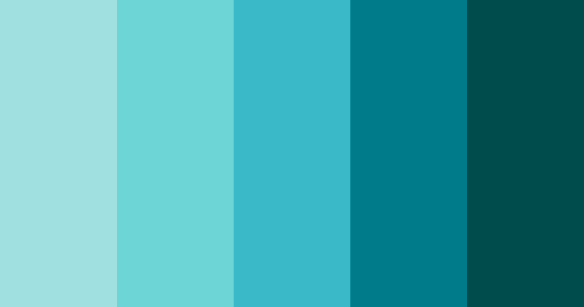 Download teal breeze color palette PNG image (landscape)