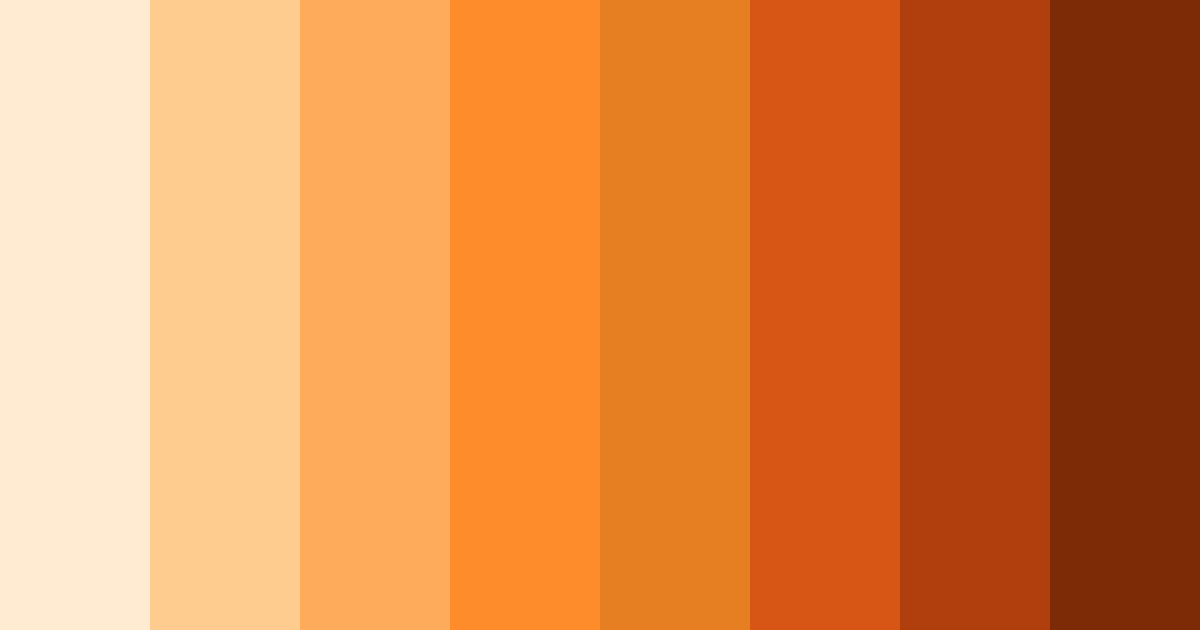 Download orange burst color palette PNG image (landscape)