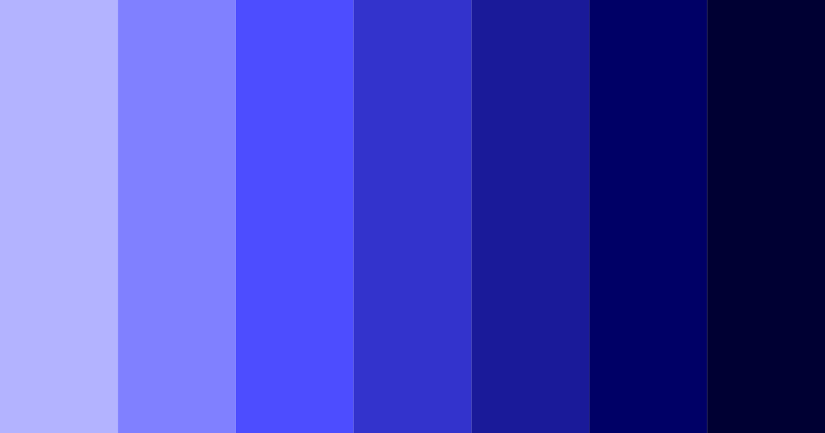 Download deep blue color palette PNG image (landscape)