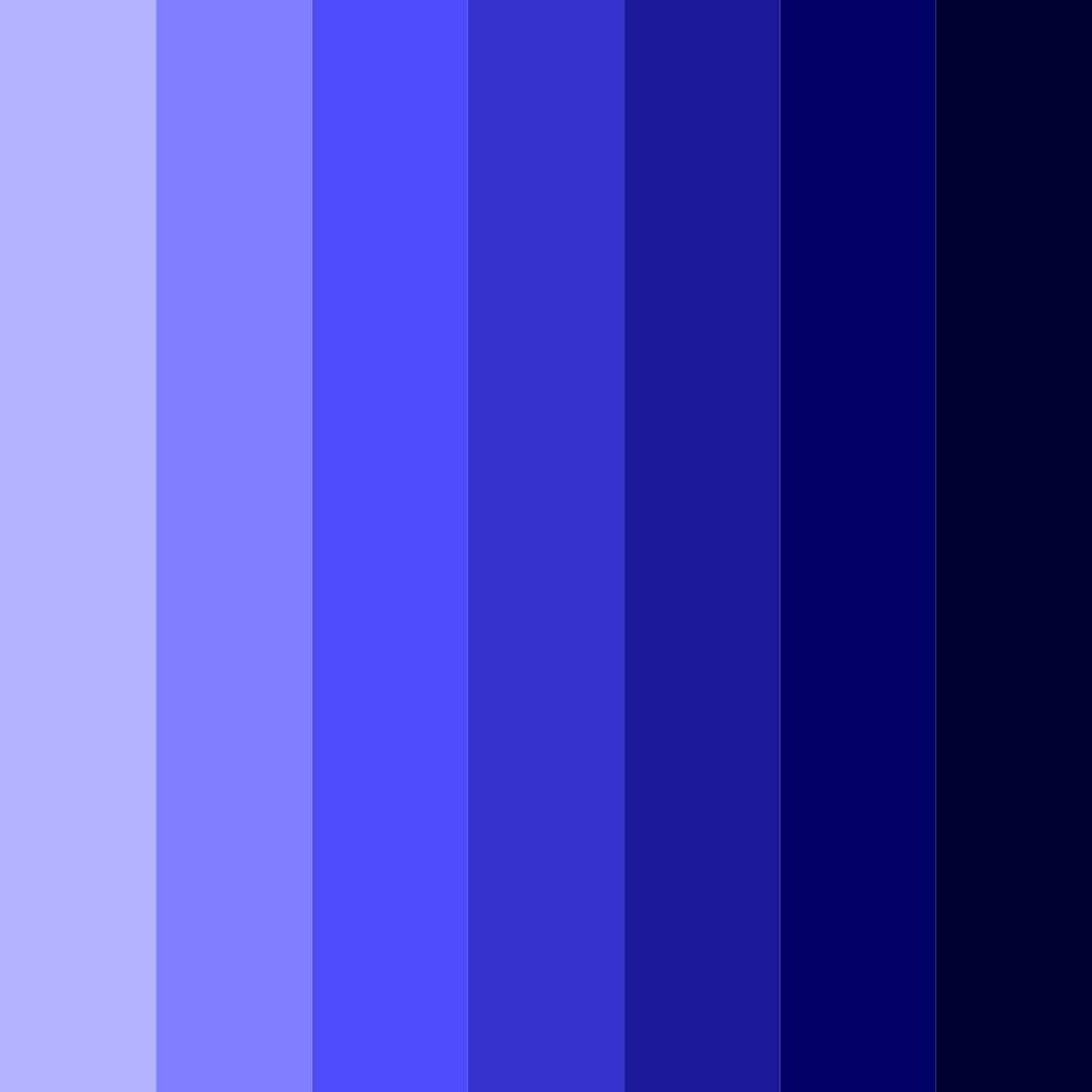 Download deep blue color palette PNG image (square)