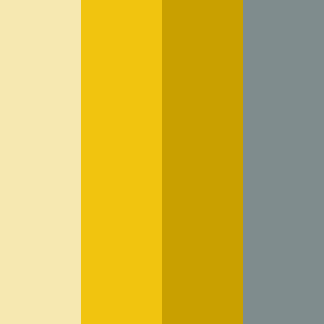 Download yellow noir color palette PNG image (square)