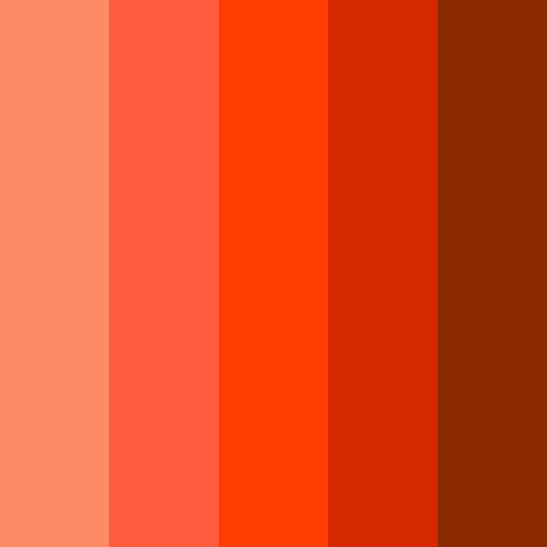 Download fiery red color palette PNG image (square)
