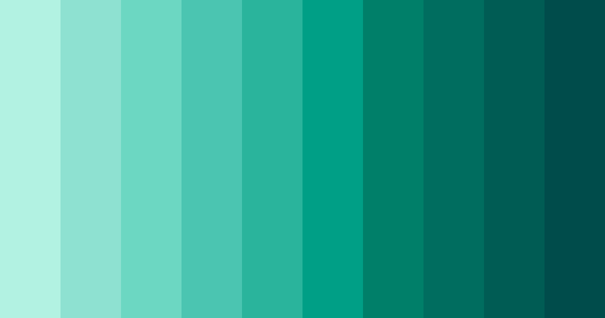 Download minted oasis color palette PNG image (landscape)