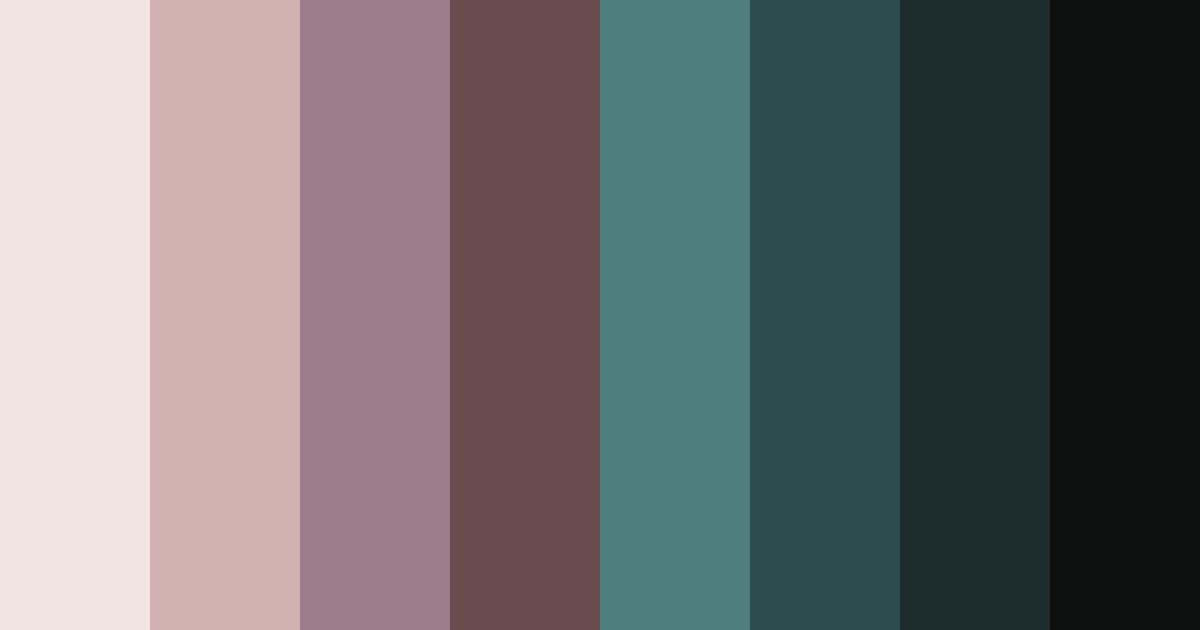 Download dark wine green color palette PNG image (landscape)