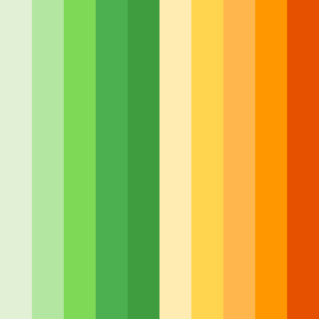 Download citrus grove delight color palette PNG image (square)