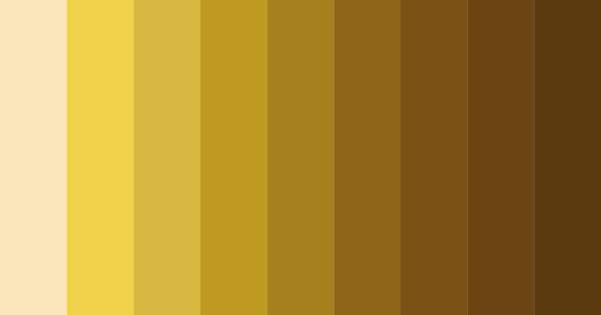 Download bright gold color palette PNG image (landscape)