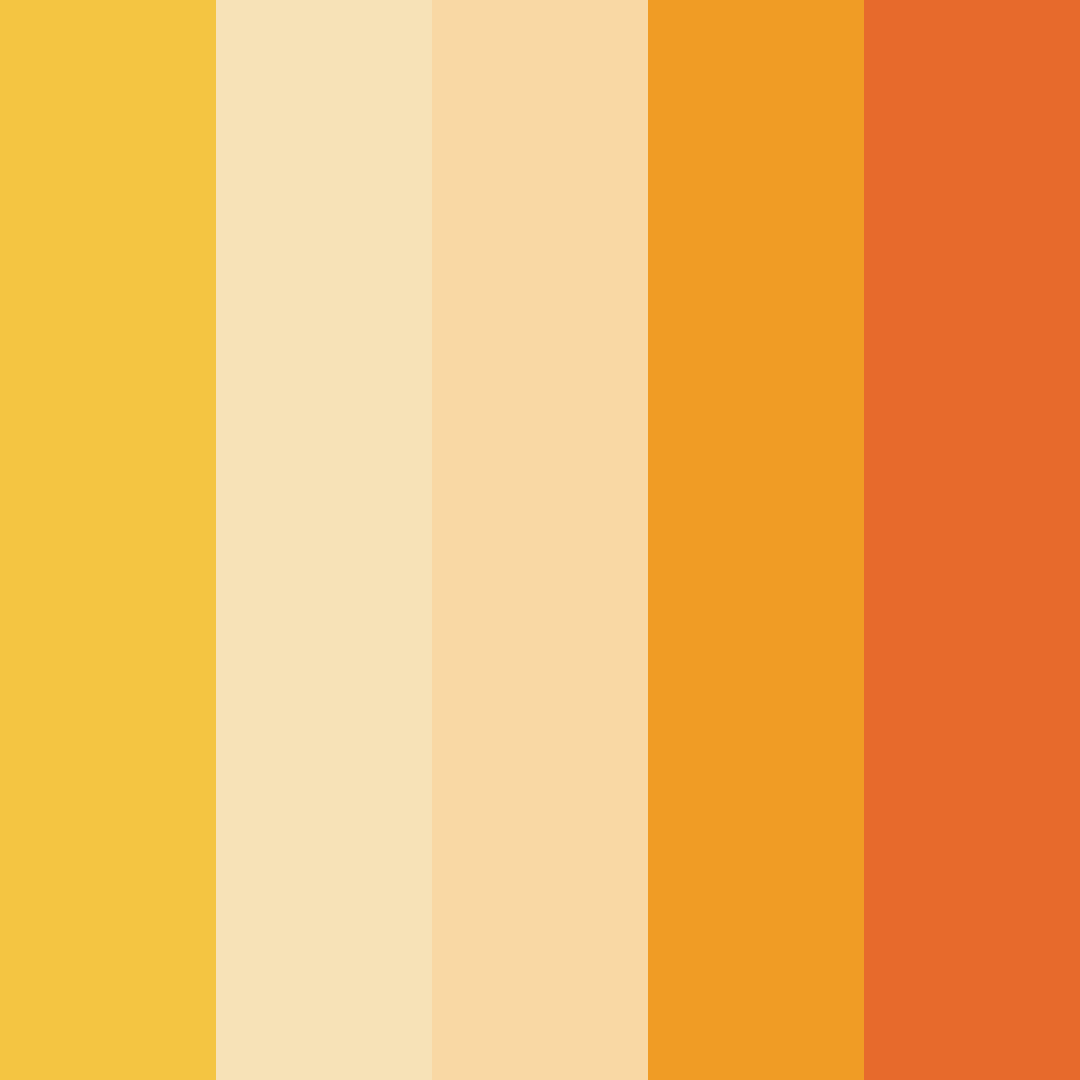 Download sunny orange color palette PNG image (square)