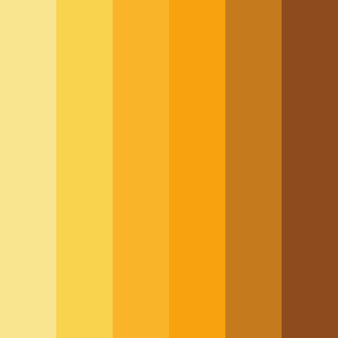 Download vibrant yellow color palette PNG image (square)