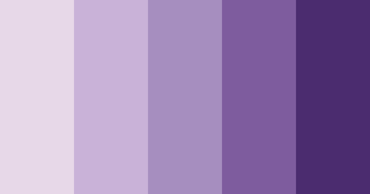 Download purple elegance color palette PNG image (landscape)