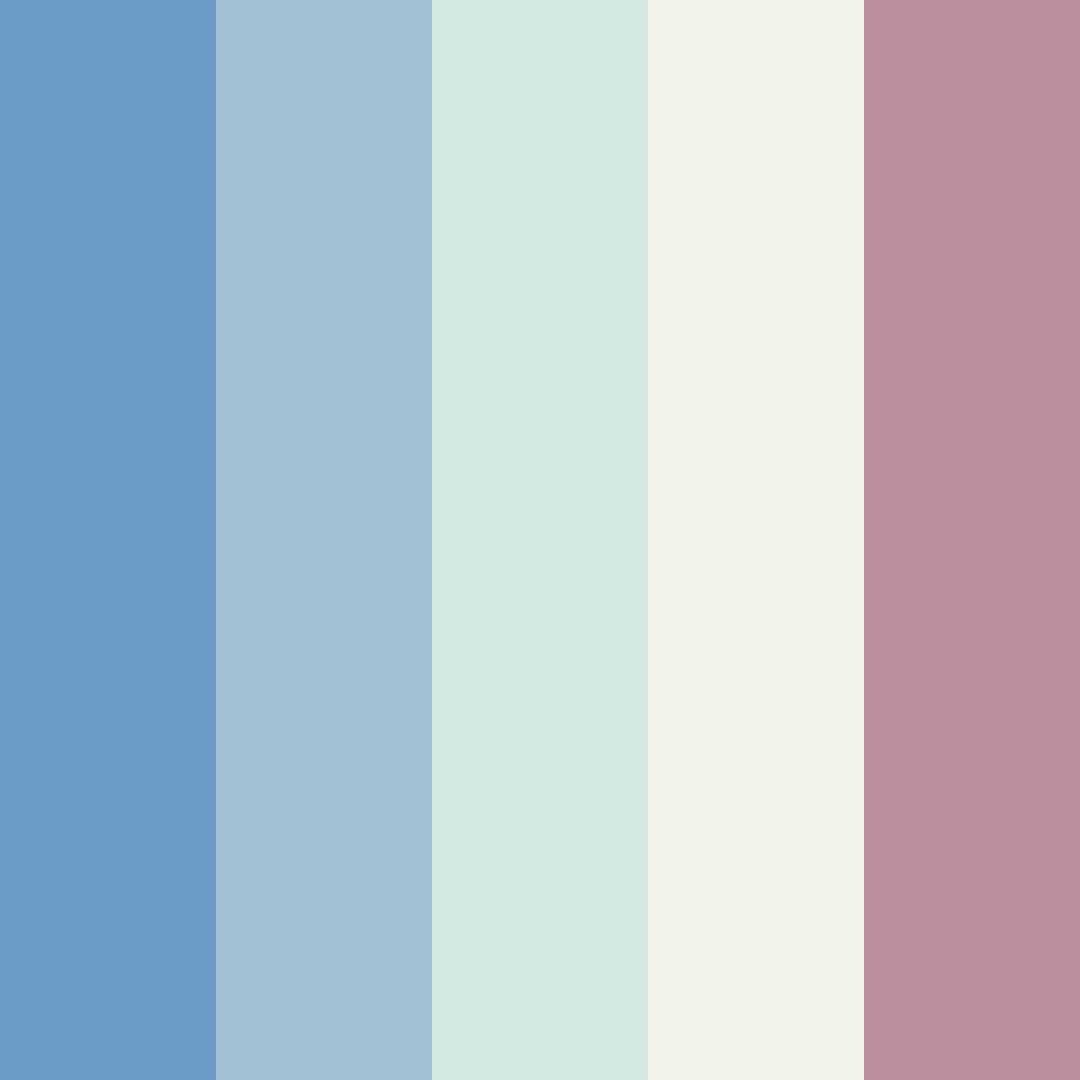 Download serene waterscape color palette PNG image (square)