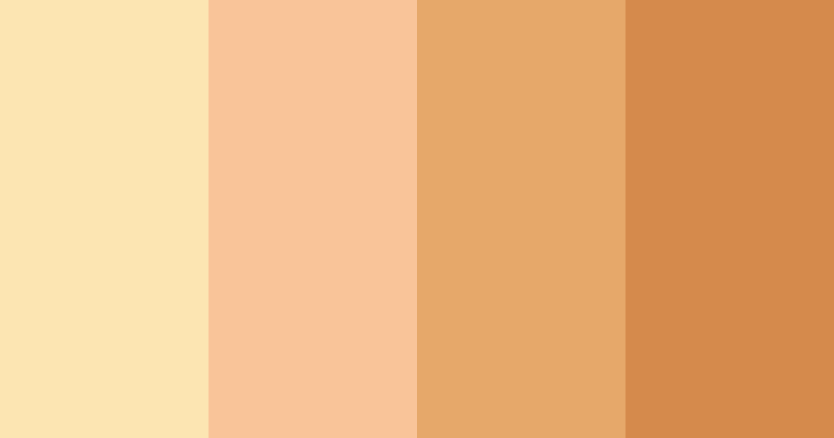 Download warm honey glow color palette PNG image (landscape)