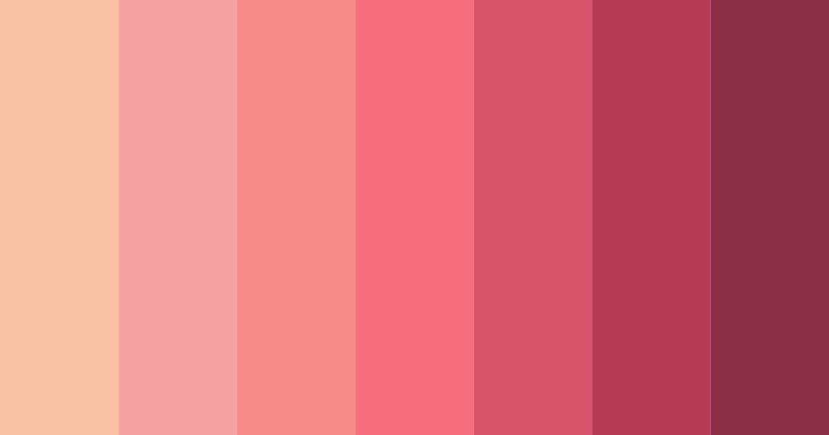 Download blushing sunset color palette PNG image (landscape)