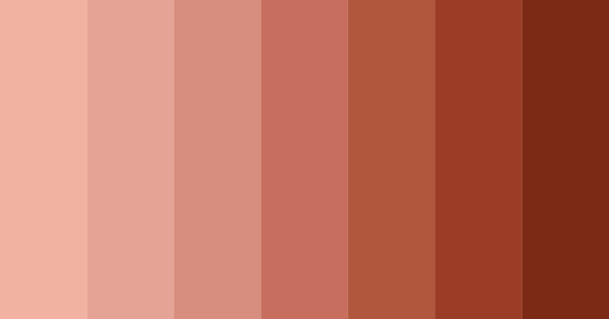 Download brick red color palette PNG image (landscape)
