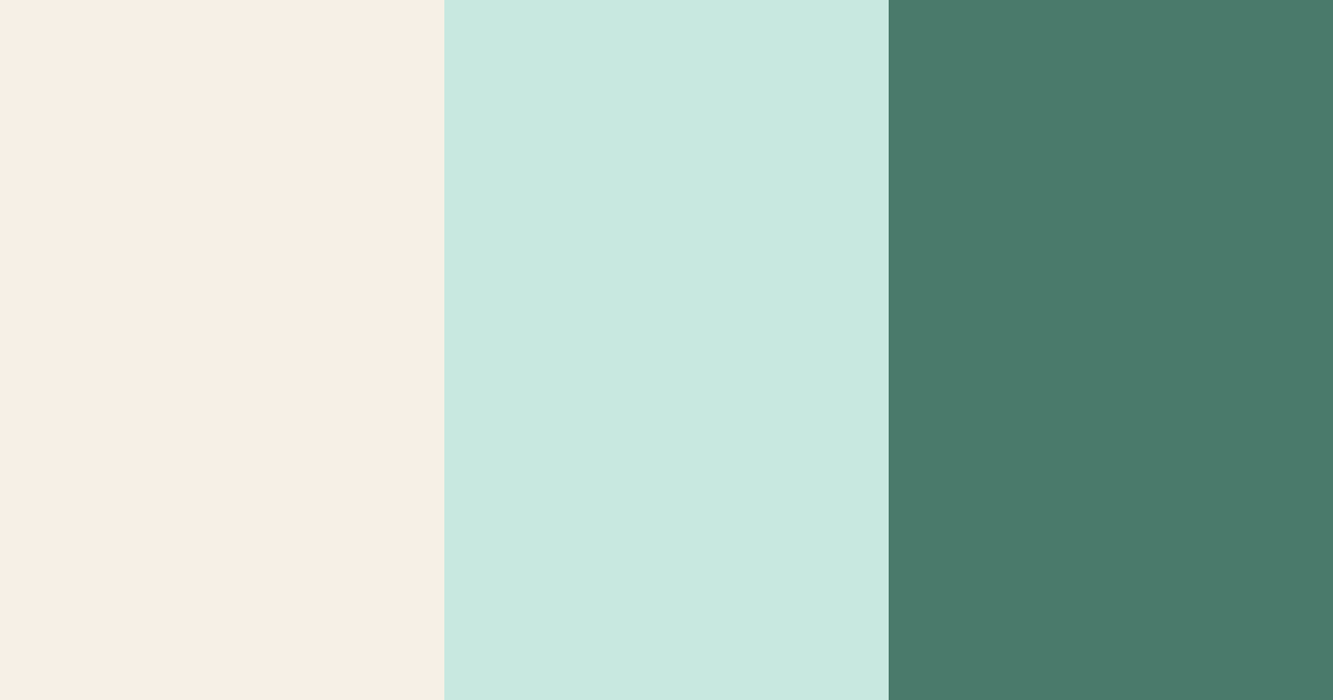 Download ivory and dusty mint color palette PNG image (landscape)