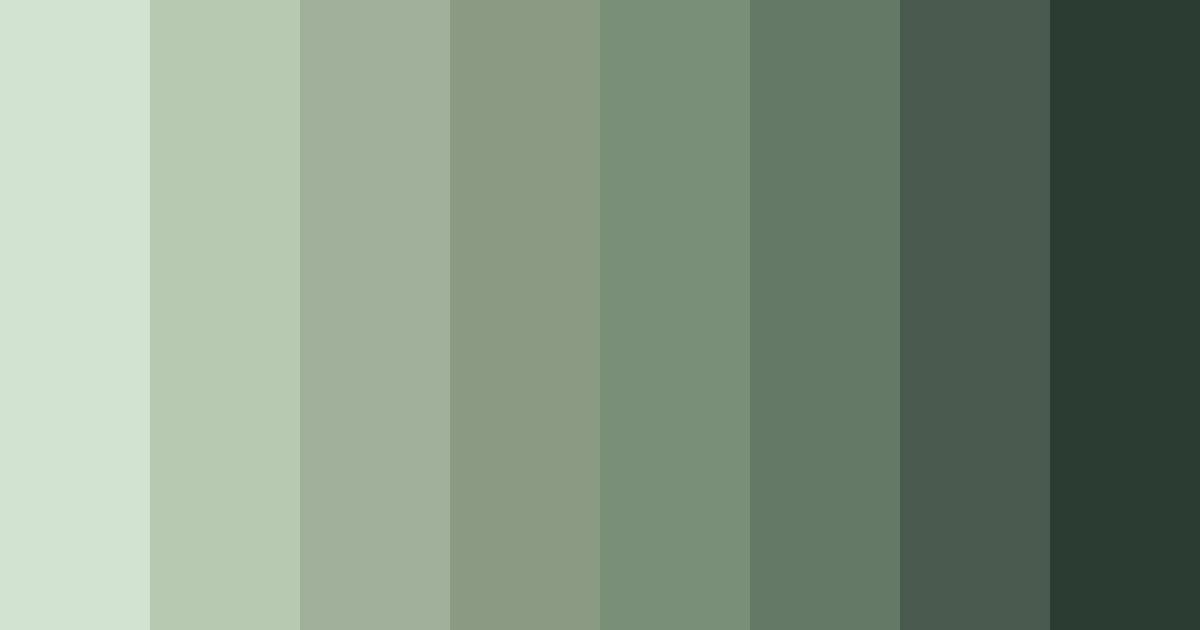 Download whispering woods color palette PNG image (landscape)