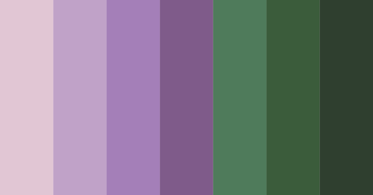 Download dusty purple forest color palette PNG image (landscape)