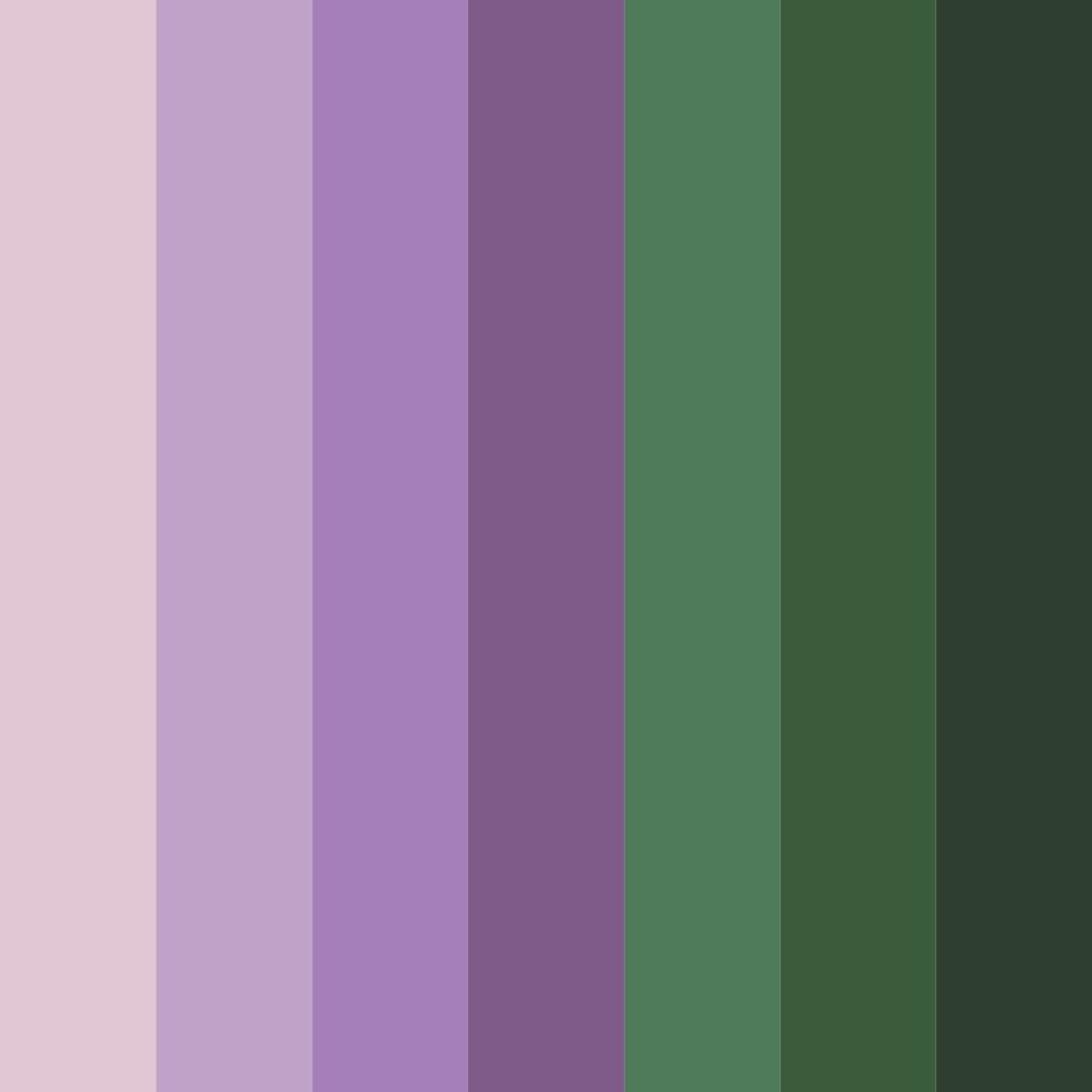 Download dusty purple forest color palette PNG image (square)
