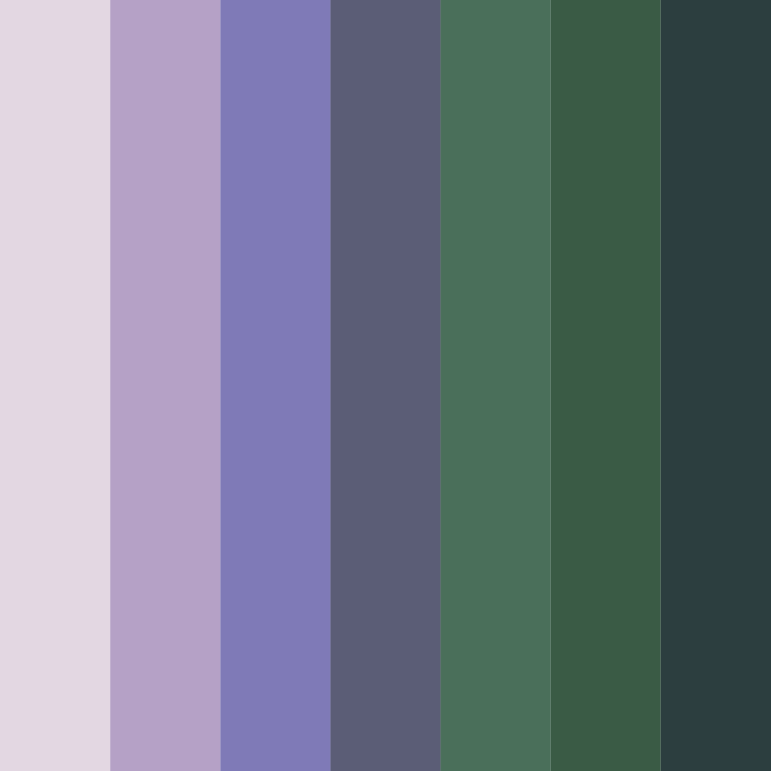 Download moody purple forest color palette PNG image (square)