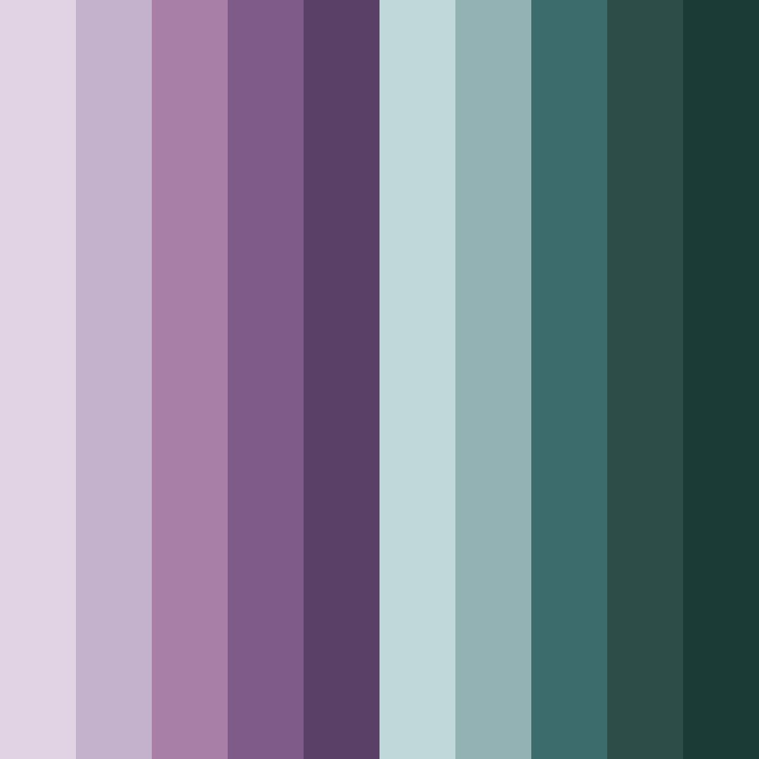 Download enchanted grove color palette PNG image (square)