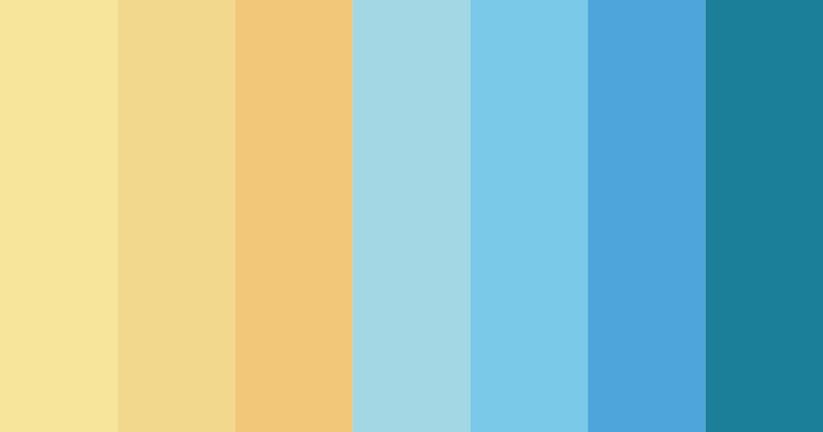 Download tropical breeze color palette PNG image (landscape)