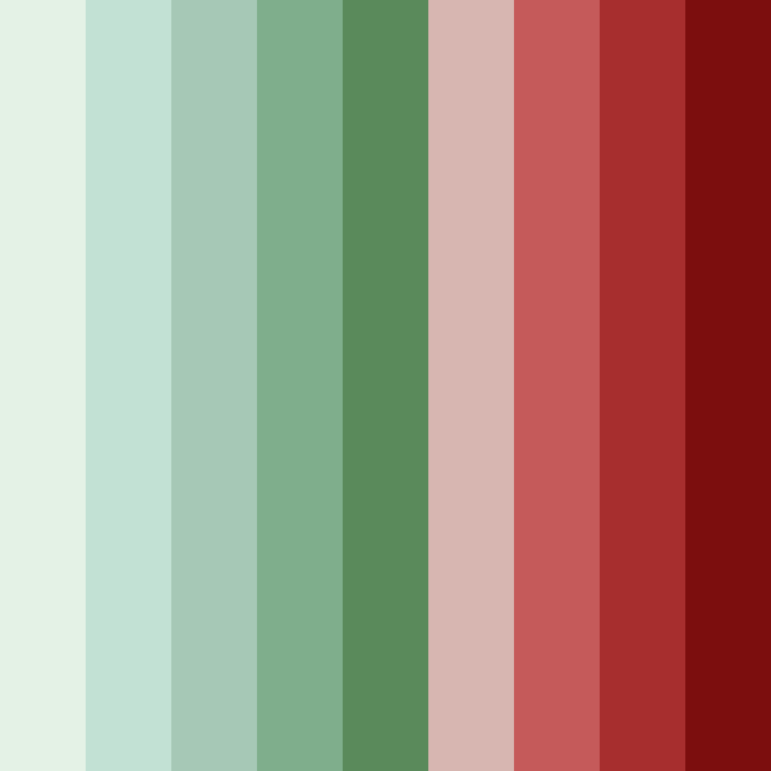 Download shades of grey red green color palette PNG image (square)
