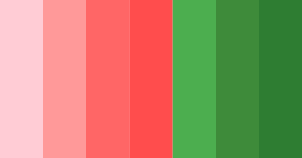 Download reds and greens delight color palette PNG image (landscape)