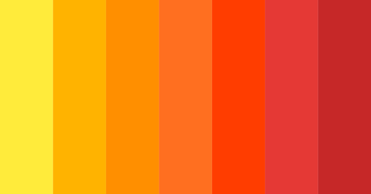 Download flame serenade color palette PNG image (landscape)