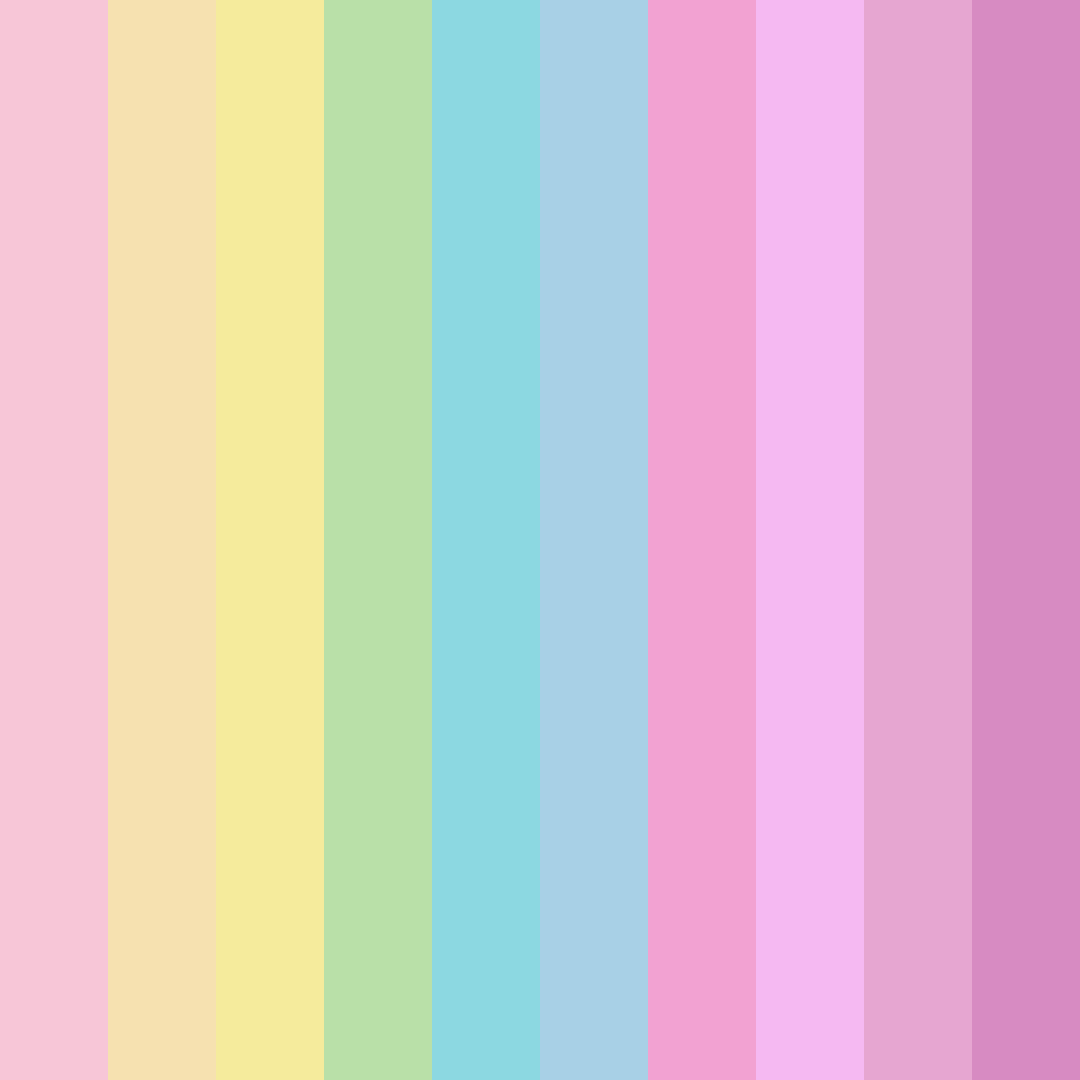 Download pastel pink color palette PNG image (square)