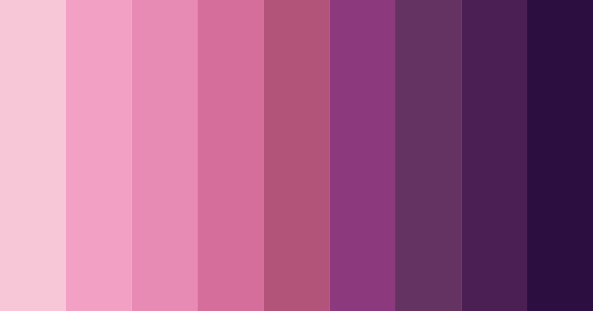 Download funky fuchsia fiesta color palette PNG image (landscape)