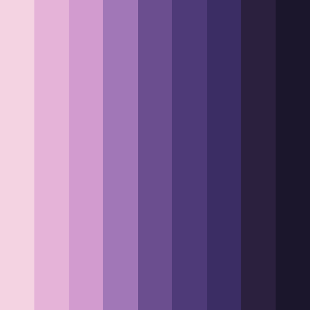 Download whimsical twilight color palette PNG image (square)