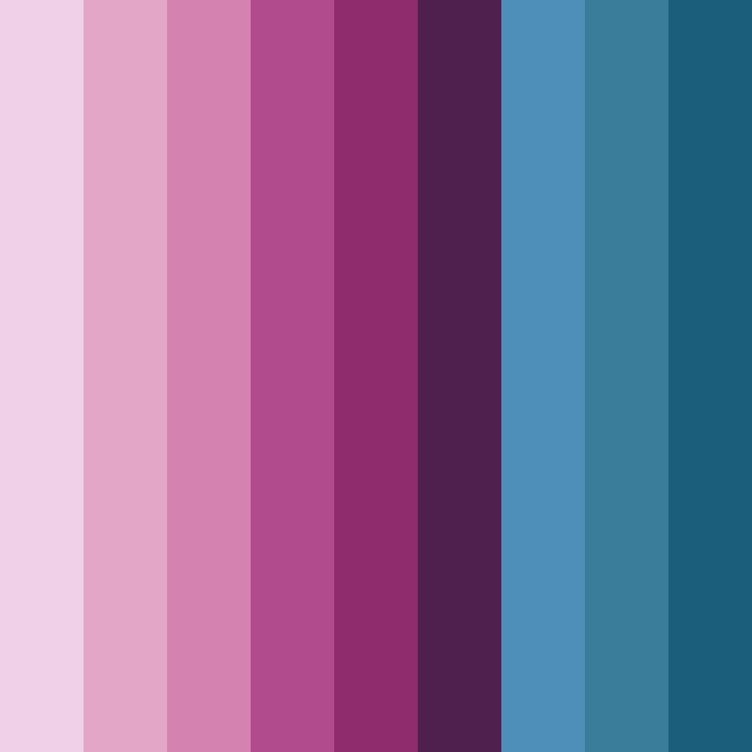 Download whimsical twilight color palette PNG image (square)