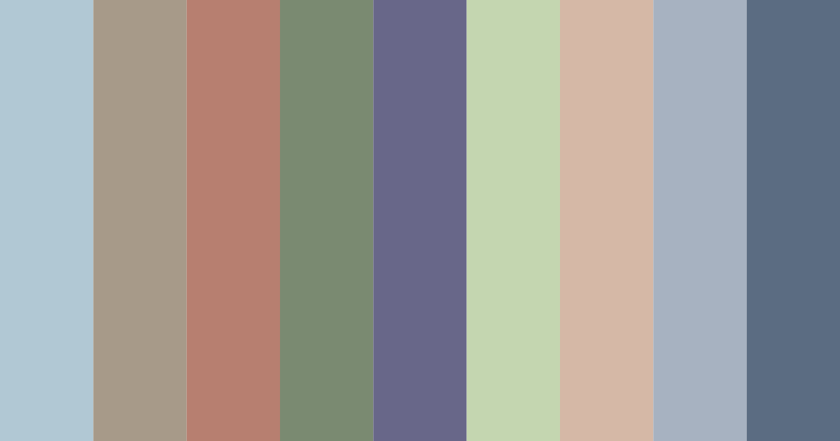 Download whispers of tranquility color palette PNG image (landscape)