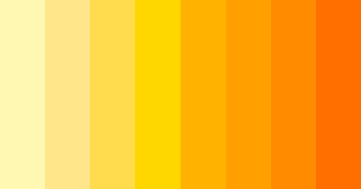 Download bright yellow color palette PNG image (landscape)