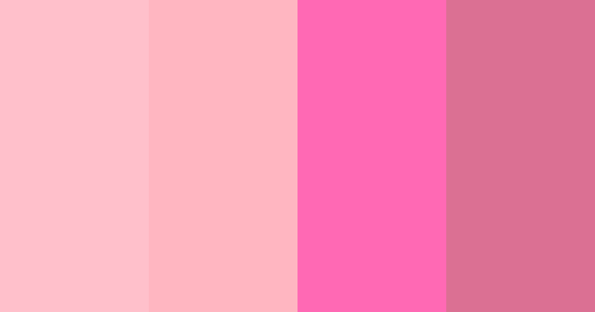 Download pastel pink color palette PNG image (landscape)