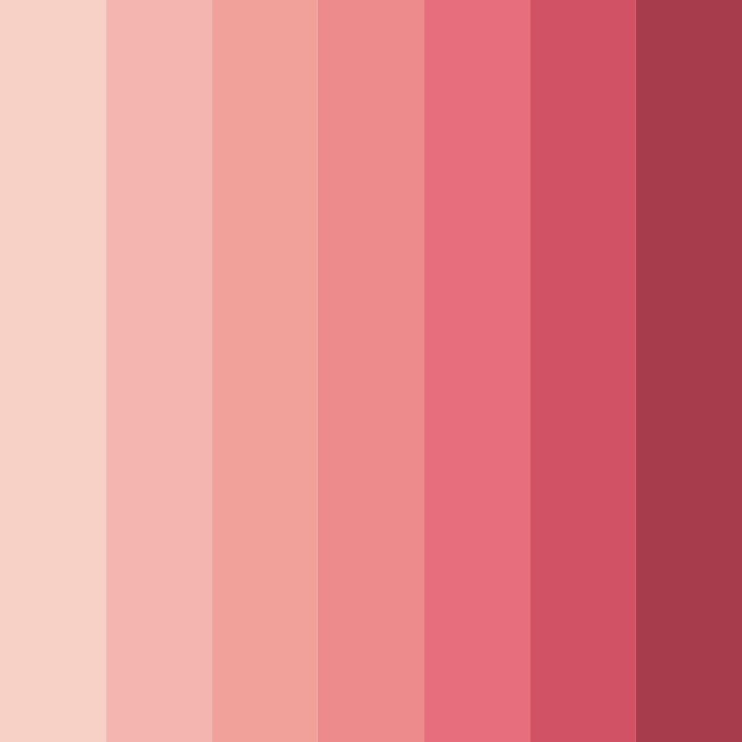 Download blushing petals color palette PNG image (square)