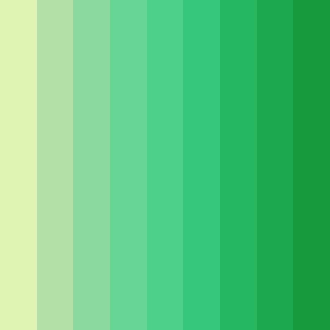 Download lush lime garden color palette PNG image (square)