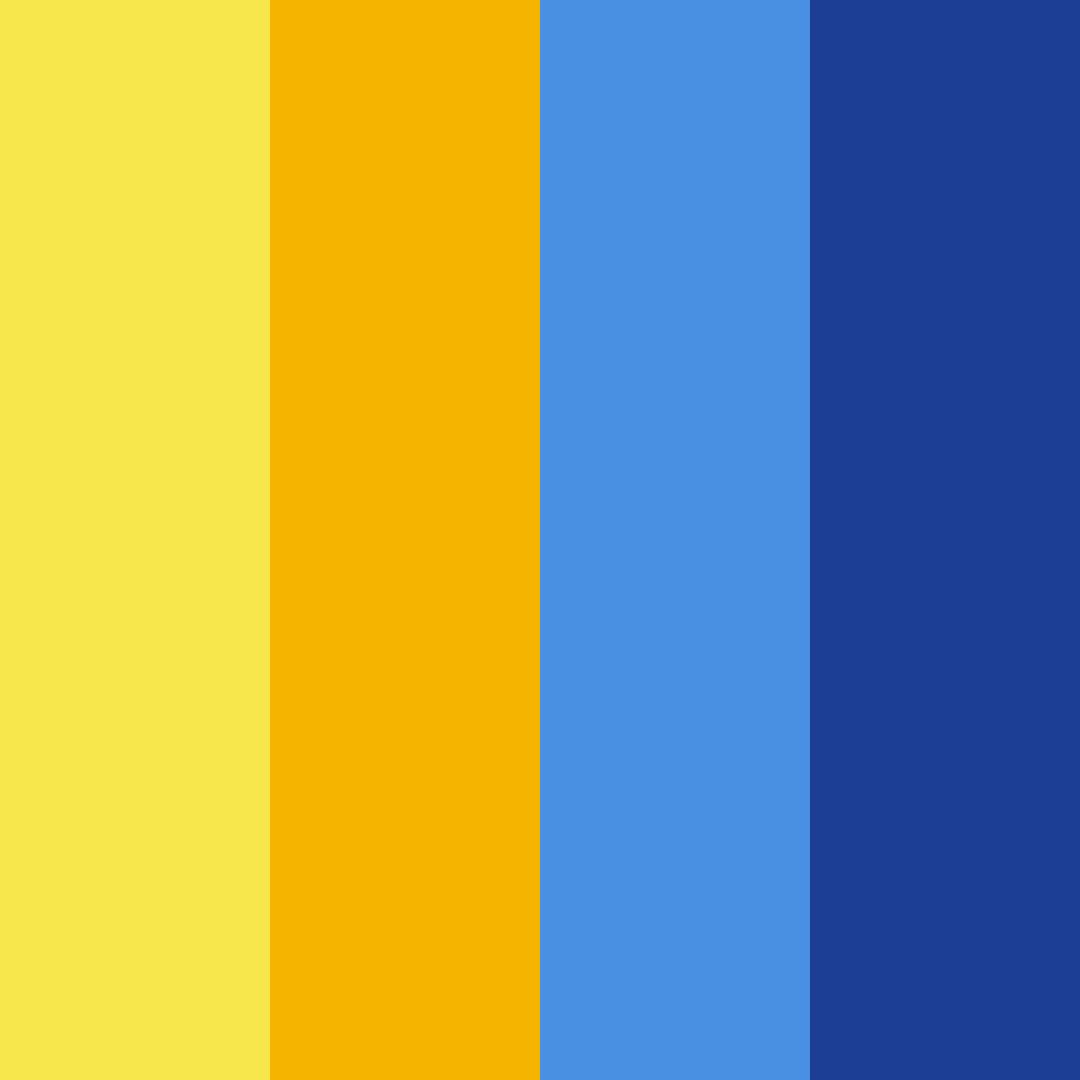 Download blue sunshine color palette PNG image (square)