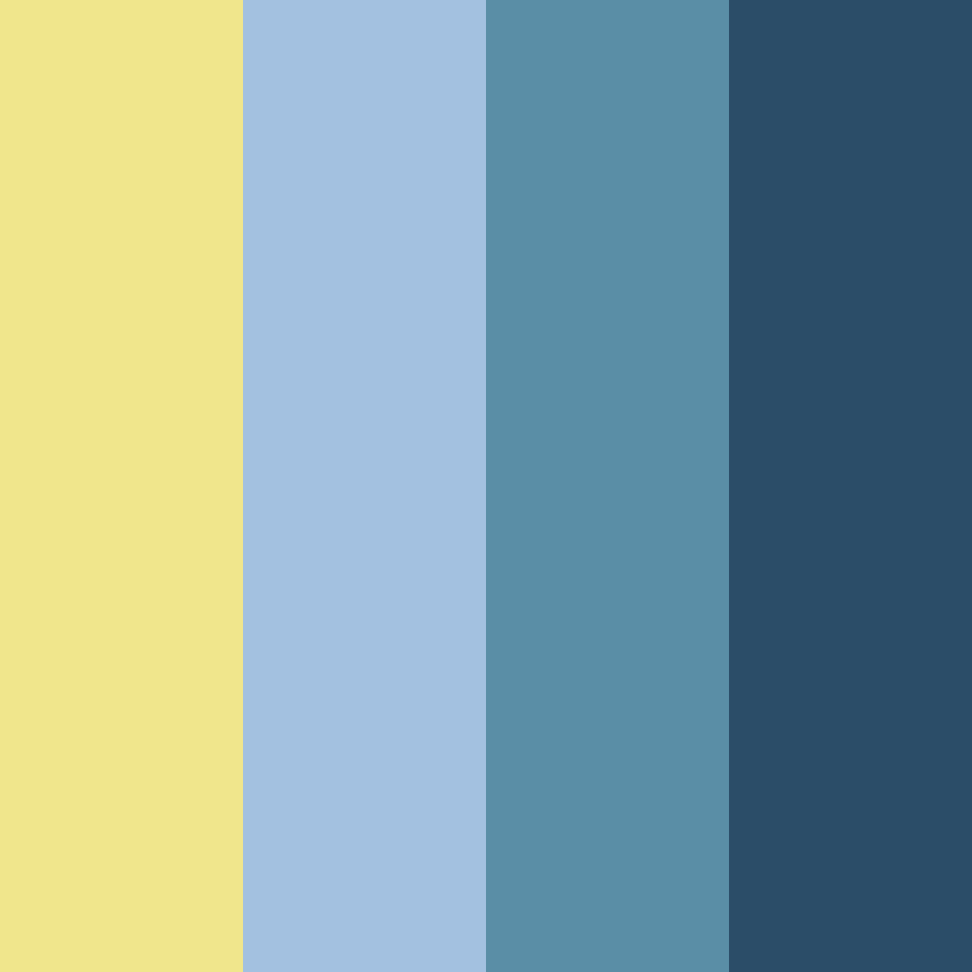 Download blue sunrise color palette PNG image (square)
