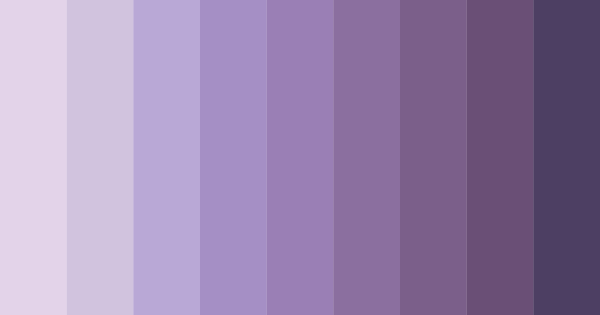 Download dusty lavender shades color palette PNG image (landscape)