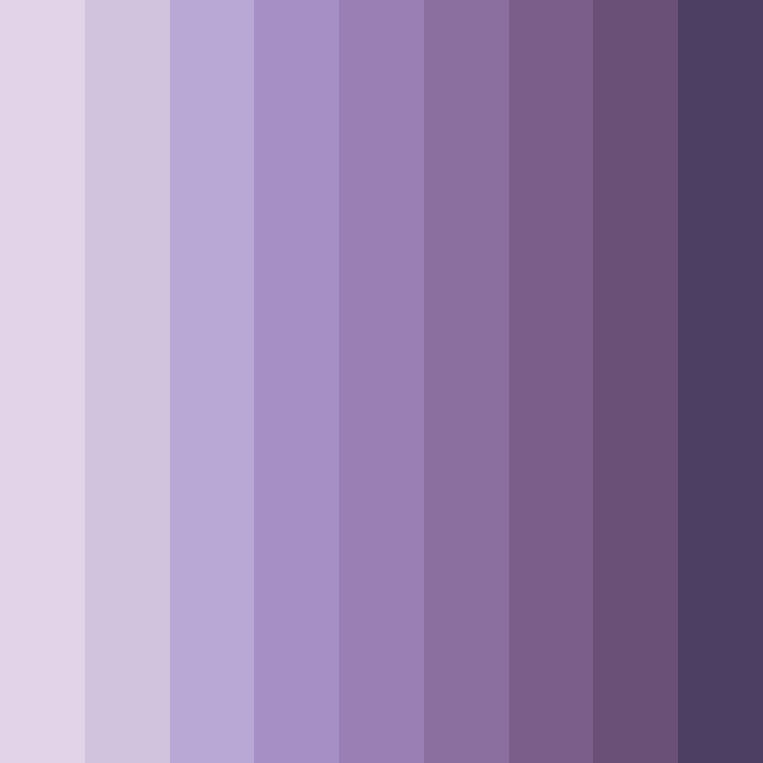 Download dusty lavender shades color palette PNG image (square)