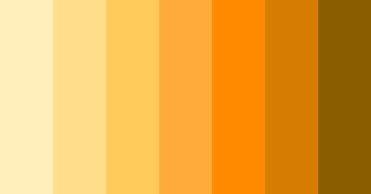 Download sunny yellow color palette PNG image (landscape)