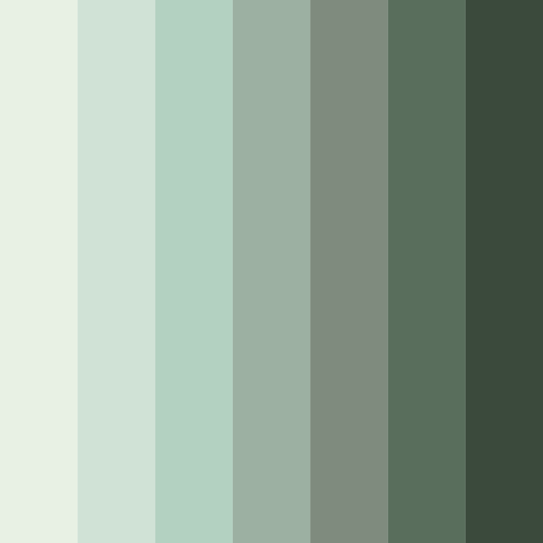 Download sage serenity color palette PNG image (square)